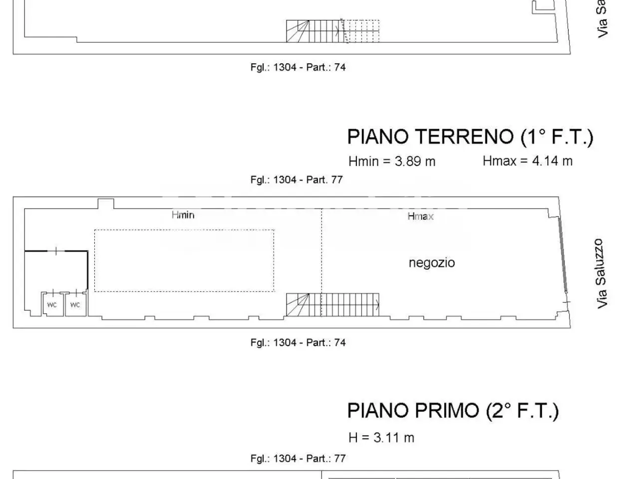 Negozio in Via Saluzzo 11, Torino, {3} - Planimetria 1