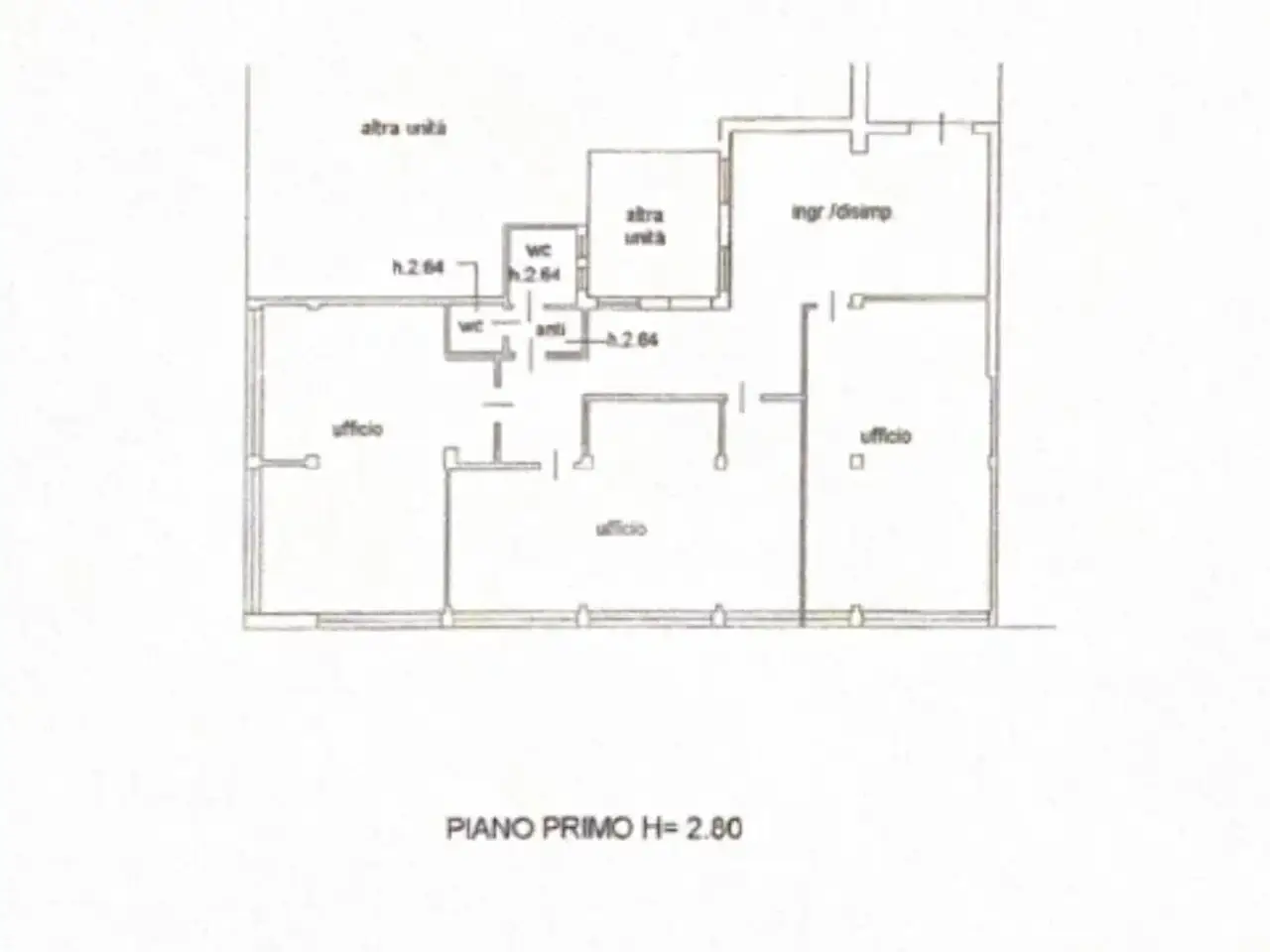Ufficio in Via Gaspare Gozzi 18, Padova, {3} - Planimetria 1