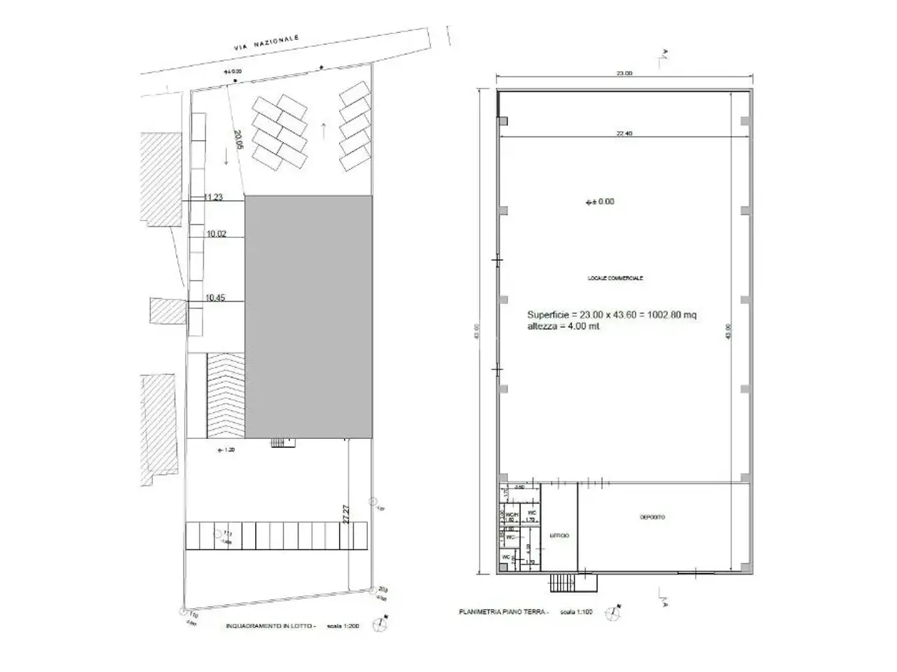 Negozio in Via Nazionale Appia 30, Arienzo, {3} - Planimetria 1