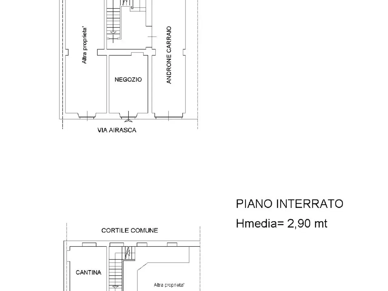 Negozio in Via Airasca, Torino, {3} - Planimetria 1