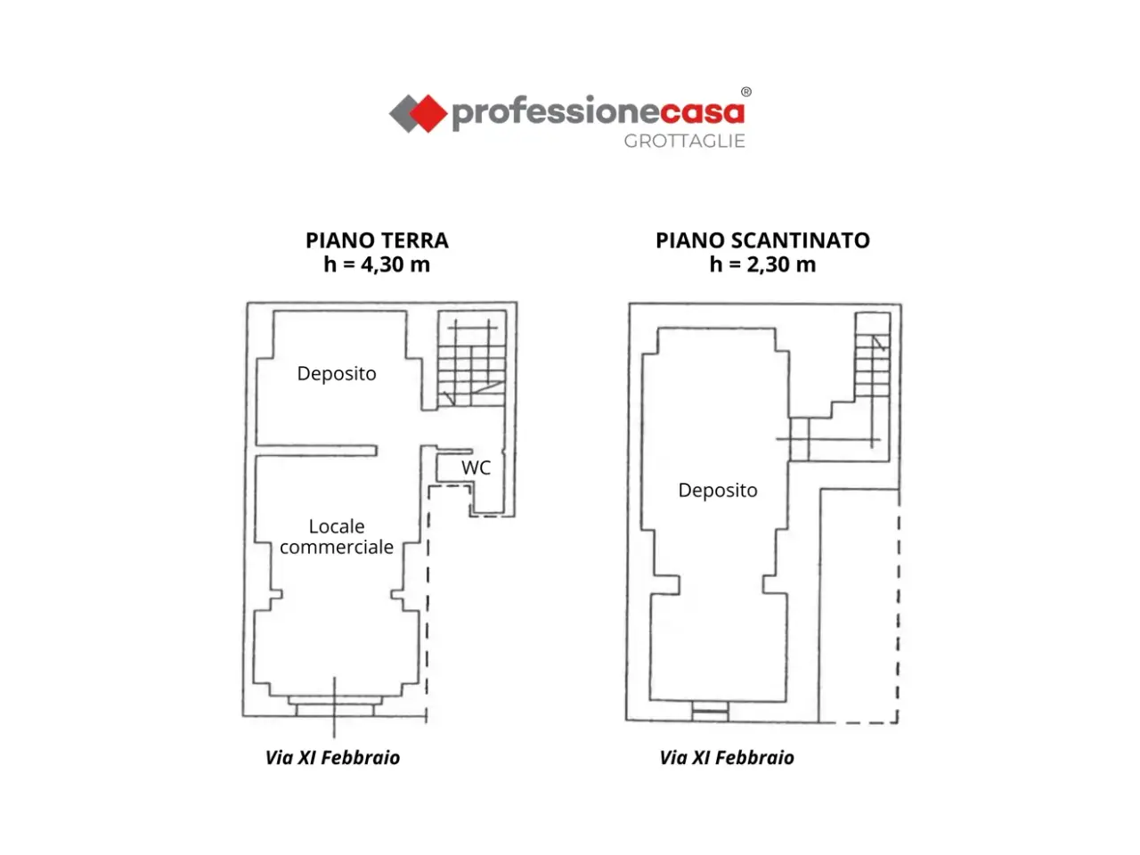 Negozio in Via XI Febbraio 5, Grottaglie, {3} - Planimetria 1