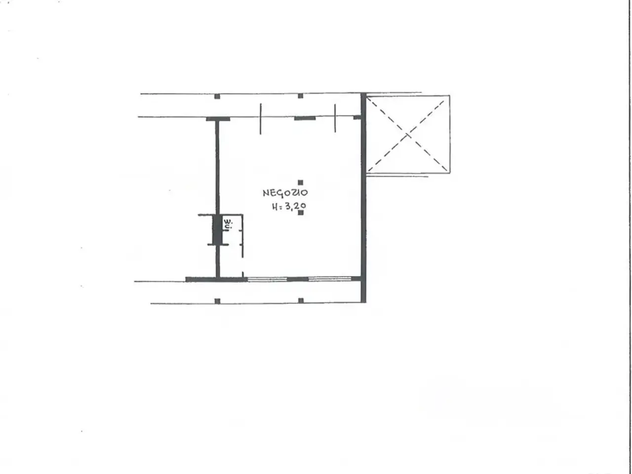 Negozio in Via Mosca, Roma, {3} - Planimetria 1
