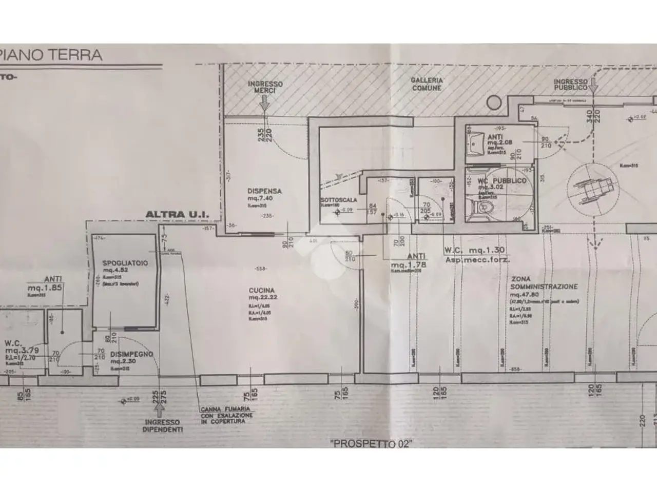 Negozio in Via Lughese, Forli', {3} - Planimetria 1