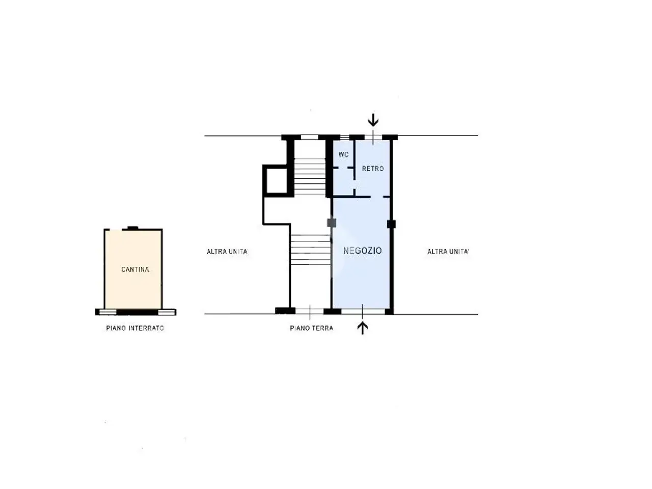 Negozio in Piazza Giovanni XXIII 47, Senago, {3} - Planimetria 1
