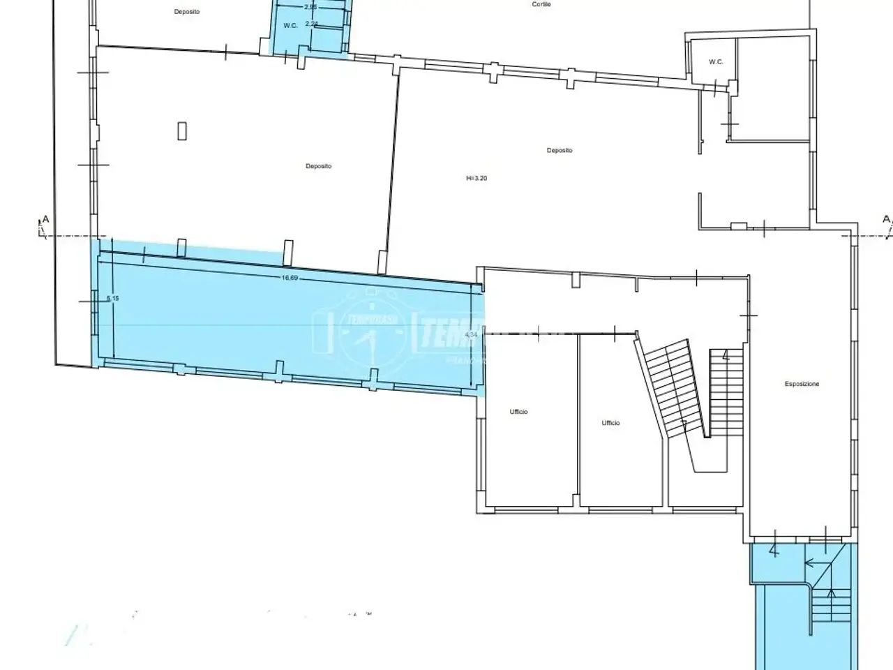 Palazzina commerciale in , Napoli, {3} - Planimetria 1
