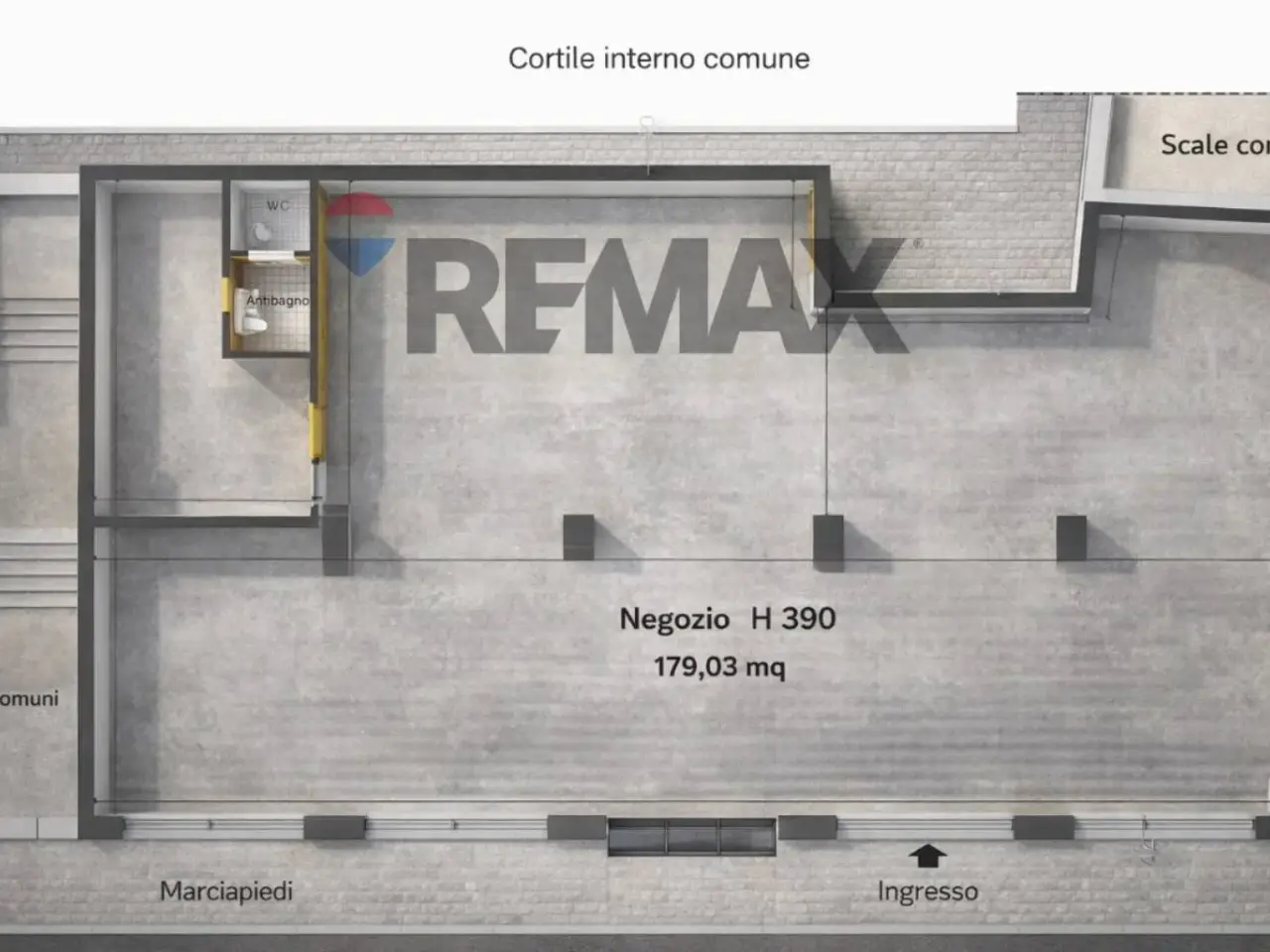 Negozio in Via Milano 114, Brescia, {3} - Planimetria 1