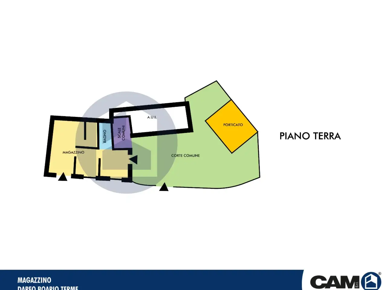 Magazzino in Piazza del Porto 5, Darfo Boario Terme, {3} - Planimetria 1
