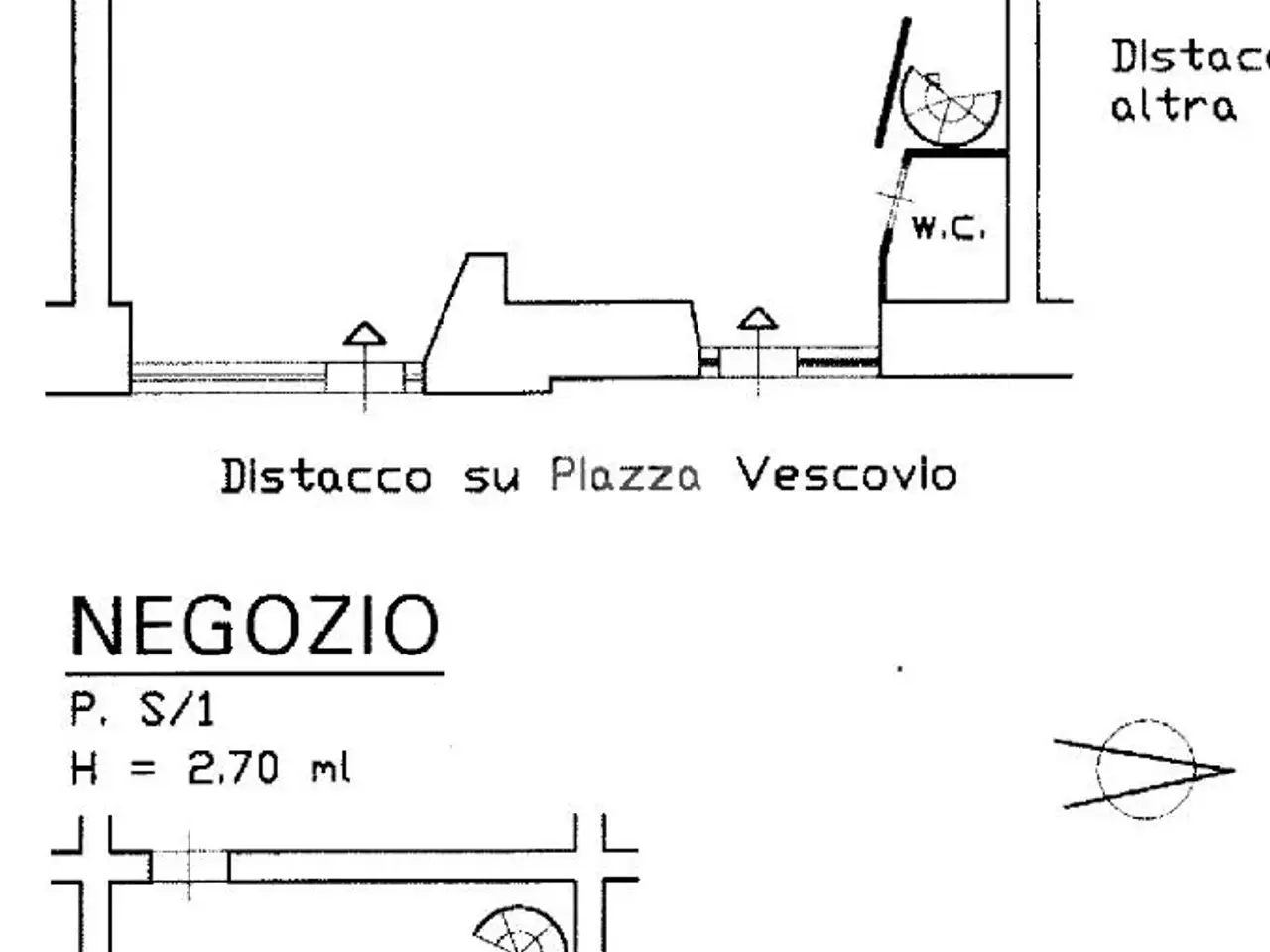 Negozio in Piazza Vescovio 2, Roma, {3} - Planimetria 1