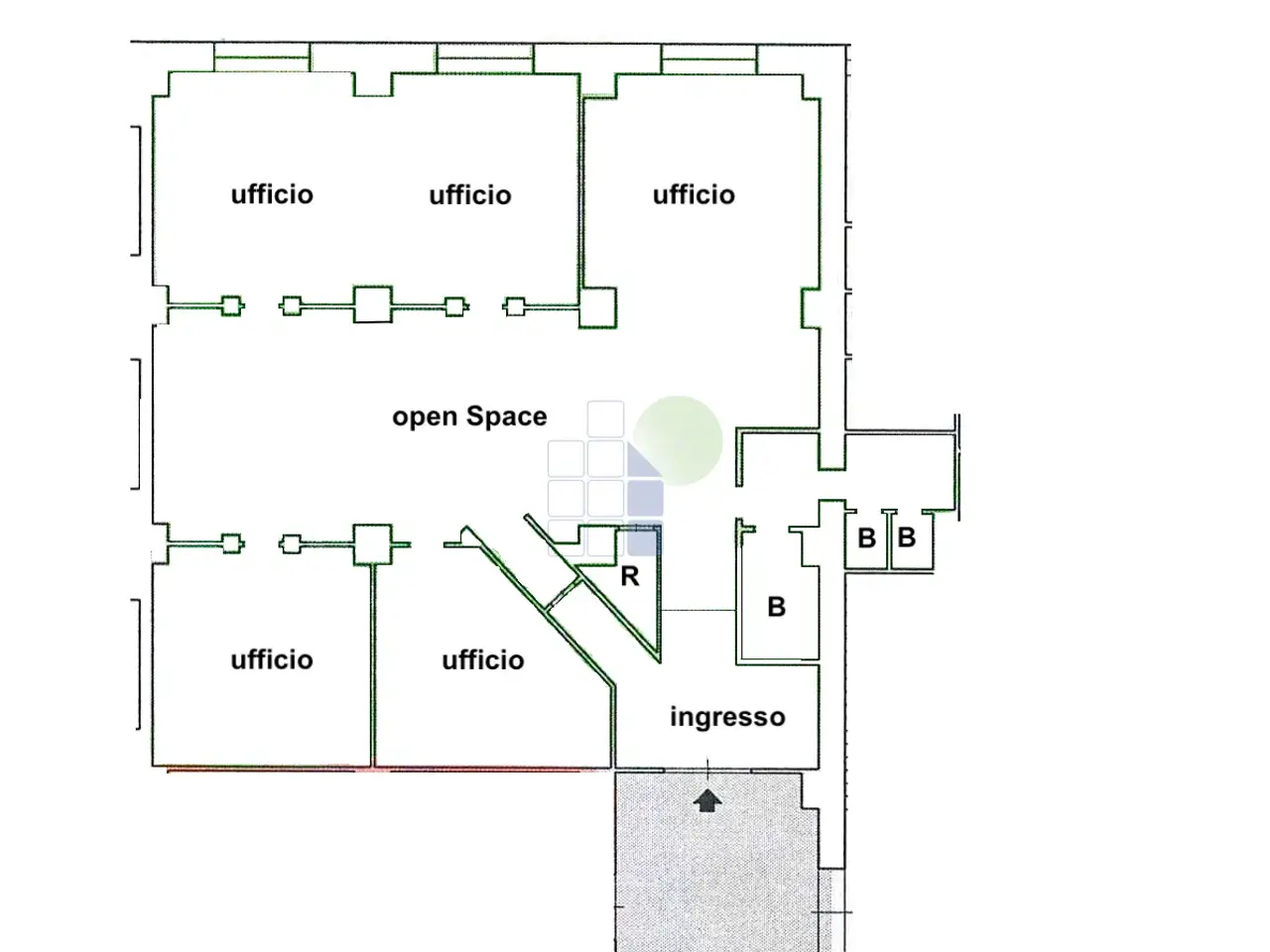 Ufficio in Scali Cerere 3, Livorno, {3} - Planimetria 1