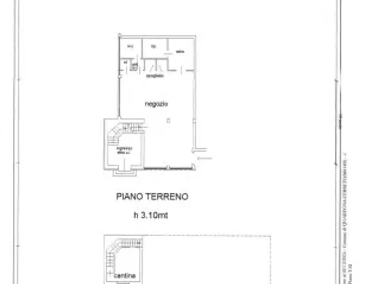Negozio in Via Quintino Sella 28, Quaregna Cerreto, {3} - Planimetria 1