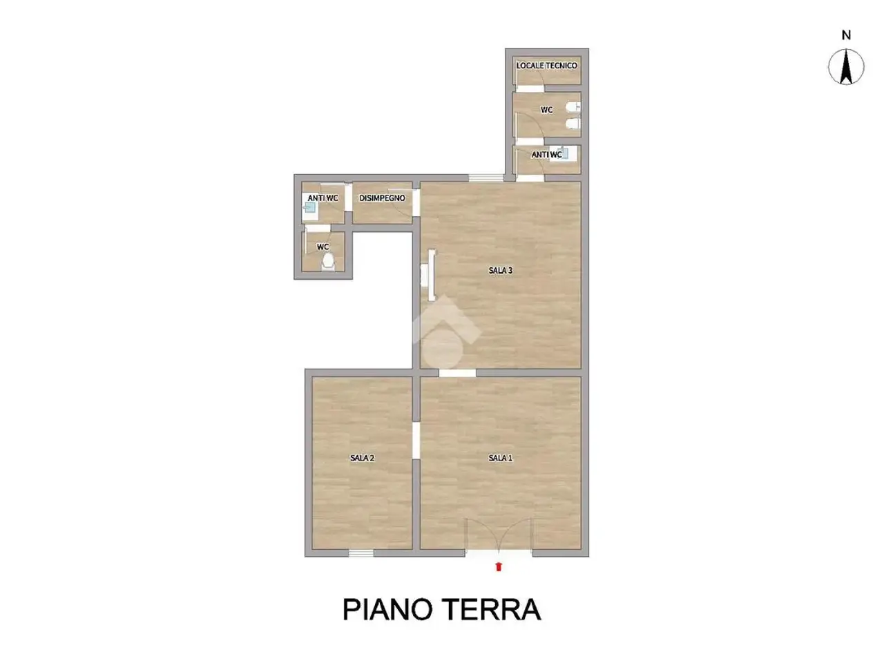 Negozio in Via XX Setttembre 17, Manerbio, {3} - Planimetria 1