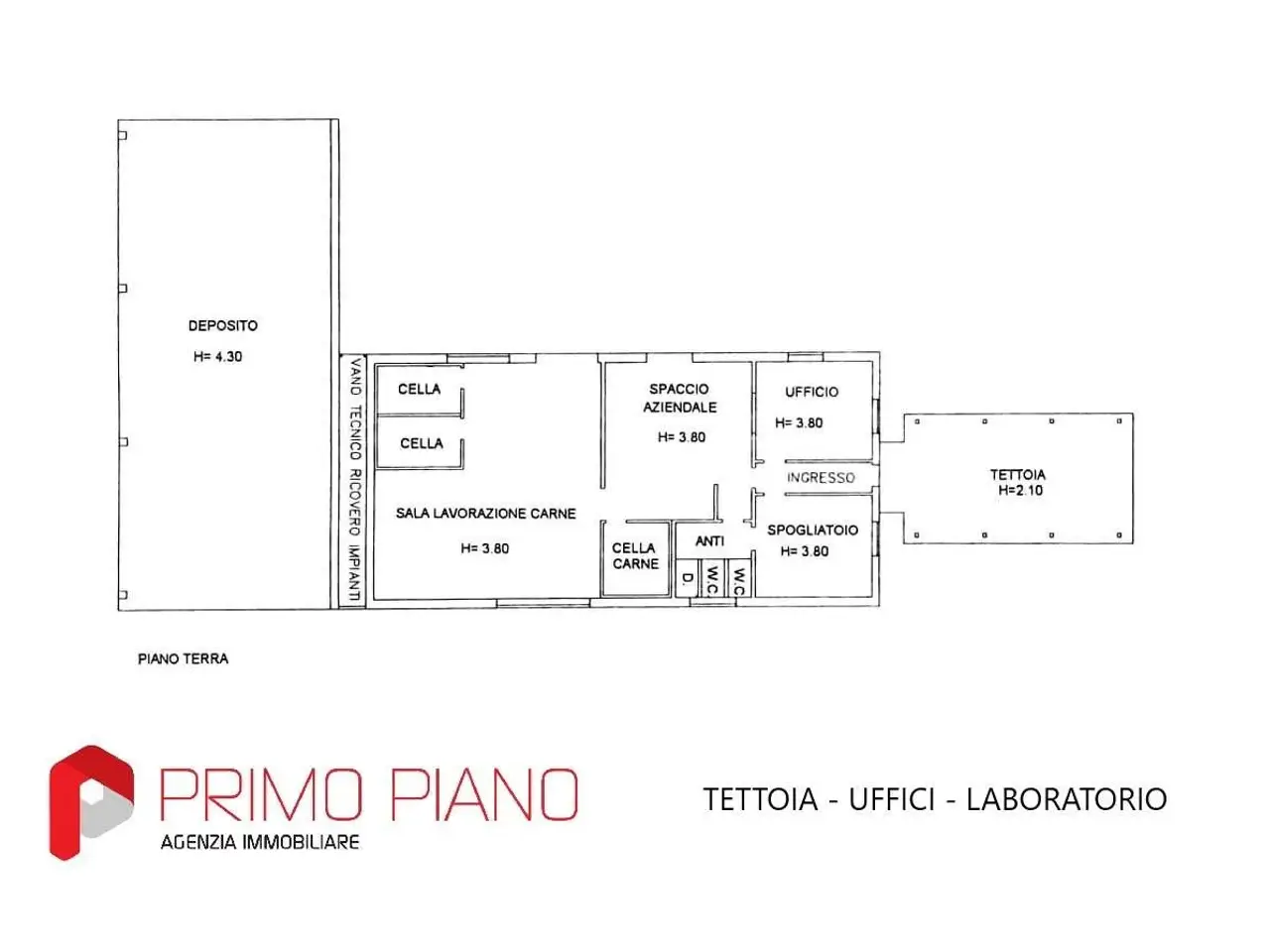Magazzino in , Pernumia, {3} - Planimetria 1