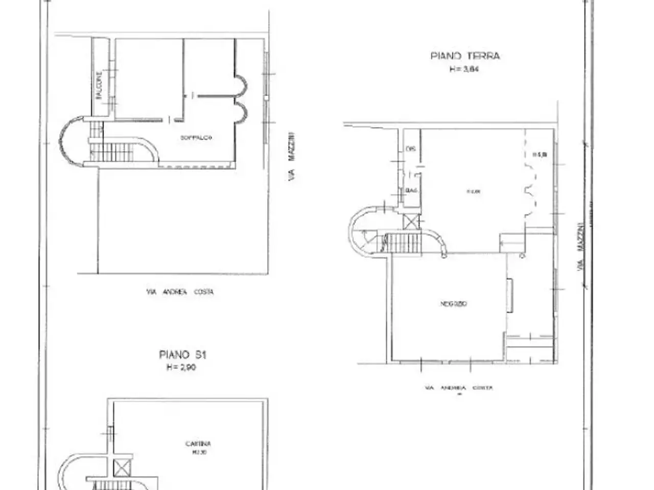 Negozio in Via Andrea Costa 48, Codogno, {3} - Planimetria 1