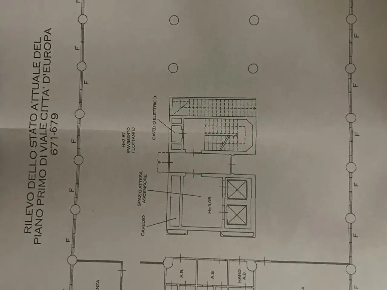 Ufficio in Viale Città d'Europa, Roma, {3} - Planimetria 1