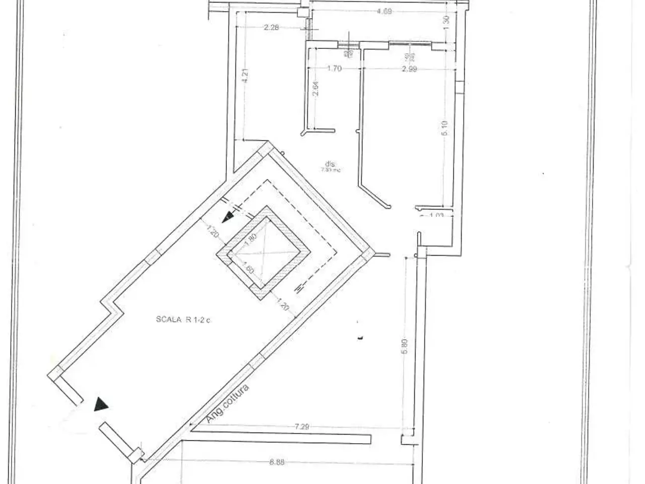 Negozio in Via Mirò  24, Alghero, {3} - Planimetria 1