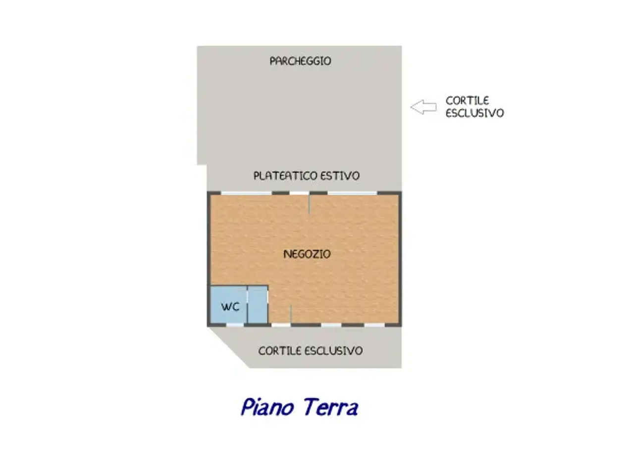 Negozio in Via Europa, Lozzo Atestino, {3} - Planimetria 1