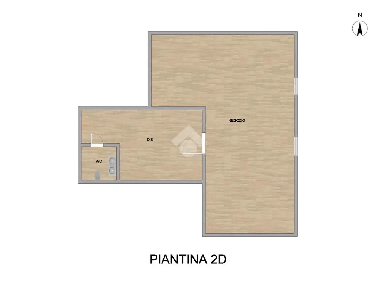 Negozio in Via Petrobelli 4, Borgo San Giacomo, {3} - Planimetria 1