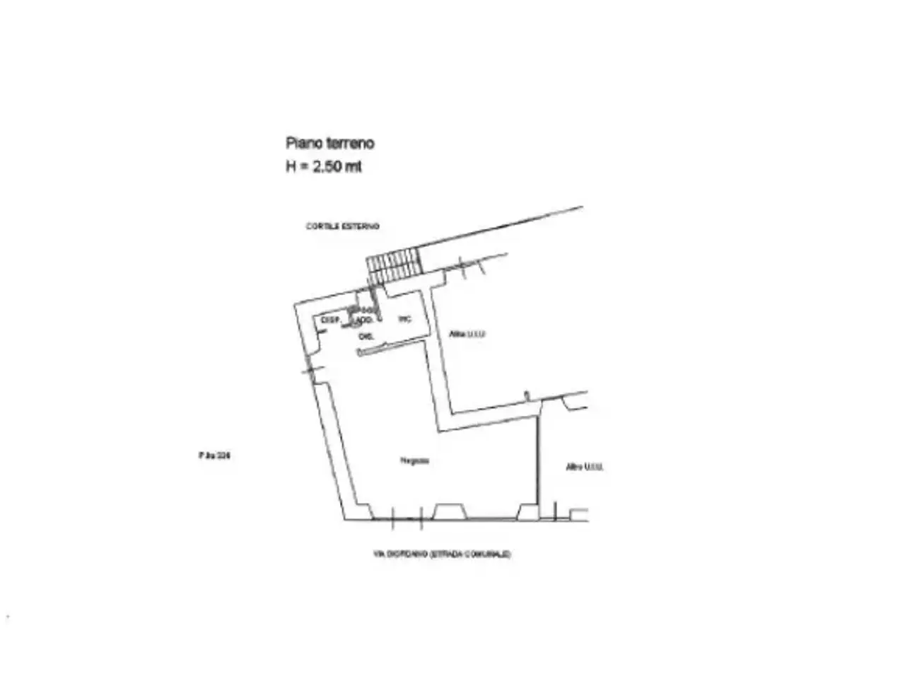 Negozio in Via Umberto Giordano 29, Novello, {3} - Planimetria 1