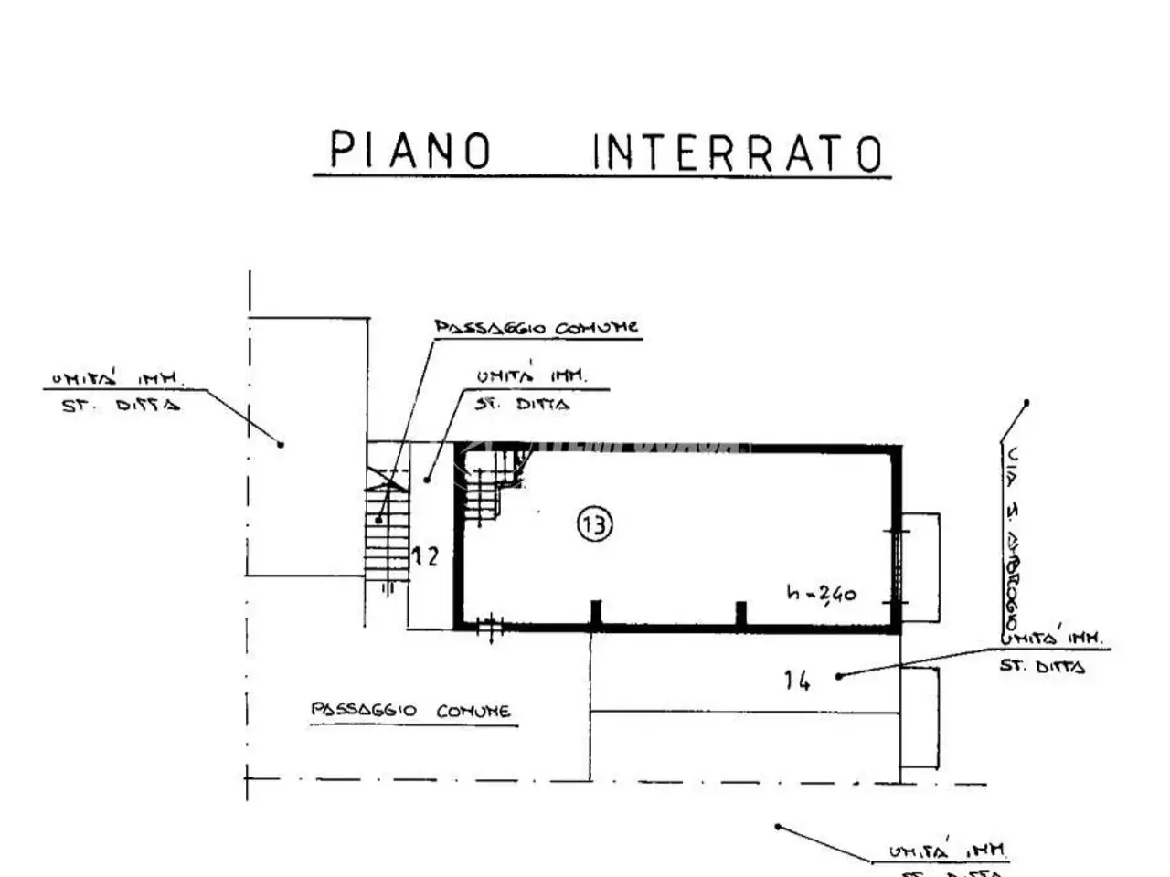 Magazzino in Via Sant'Ambrogio, Parabiago, {3} - Planimetria 1