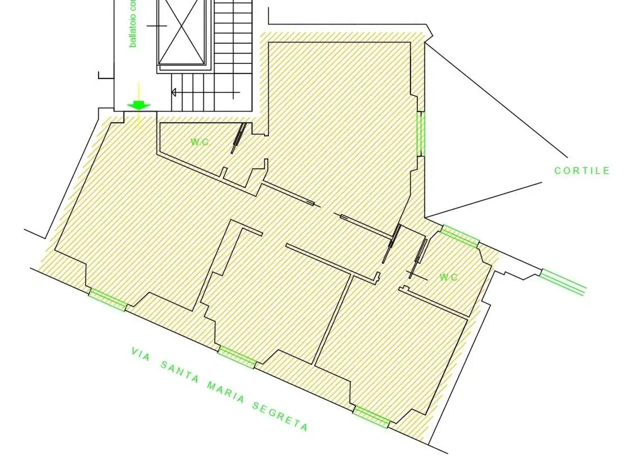 Ufficio in Santa Maria Segreta, Milano, {3} - Planimetria 1