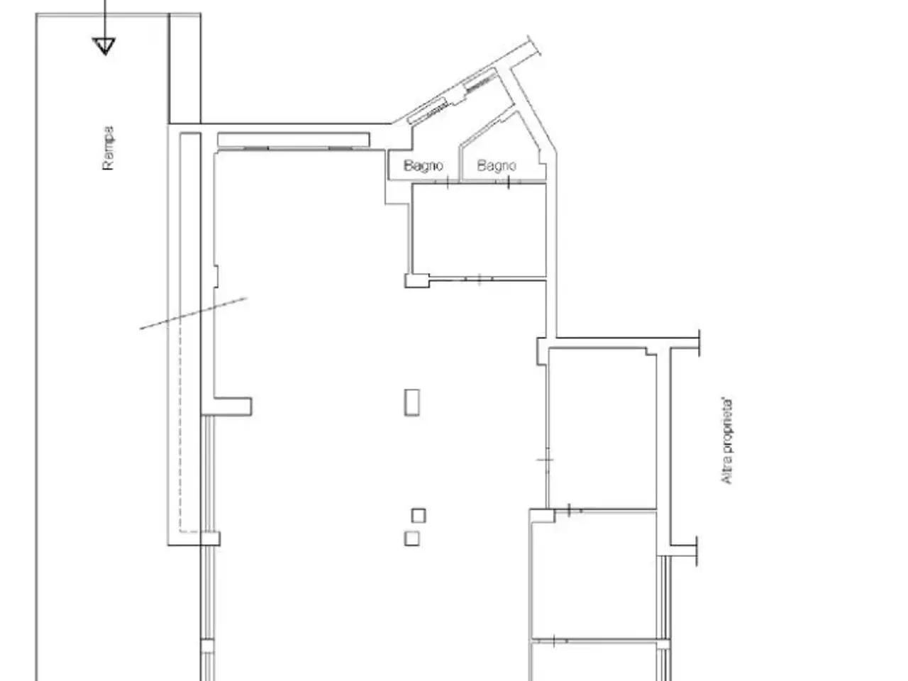 Negozio in Via del Casale Giuliani 57, Roma, {3} - Planimetria 1