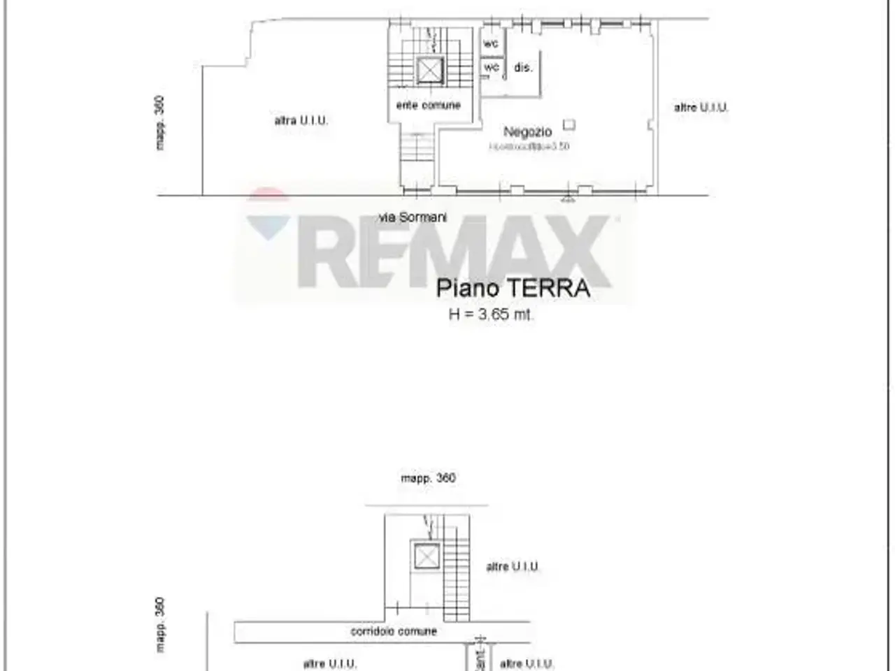 Negozio in Via Sormani 34, Cusano Milanino, {3} - Planimetria 1