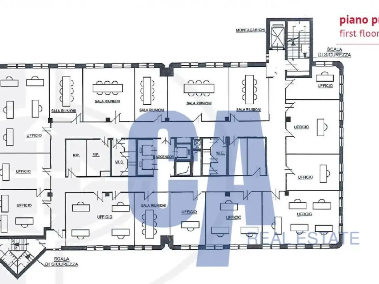 Ufficio in Via Parabiago, Milano, {3} - Planimetria 1