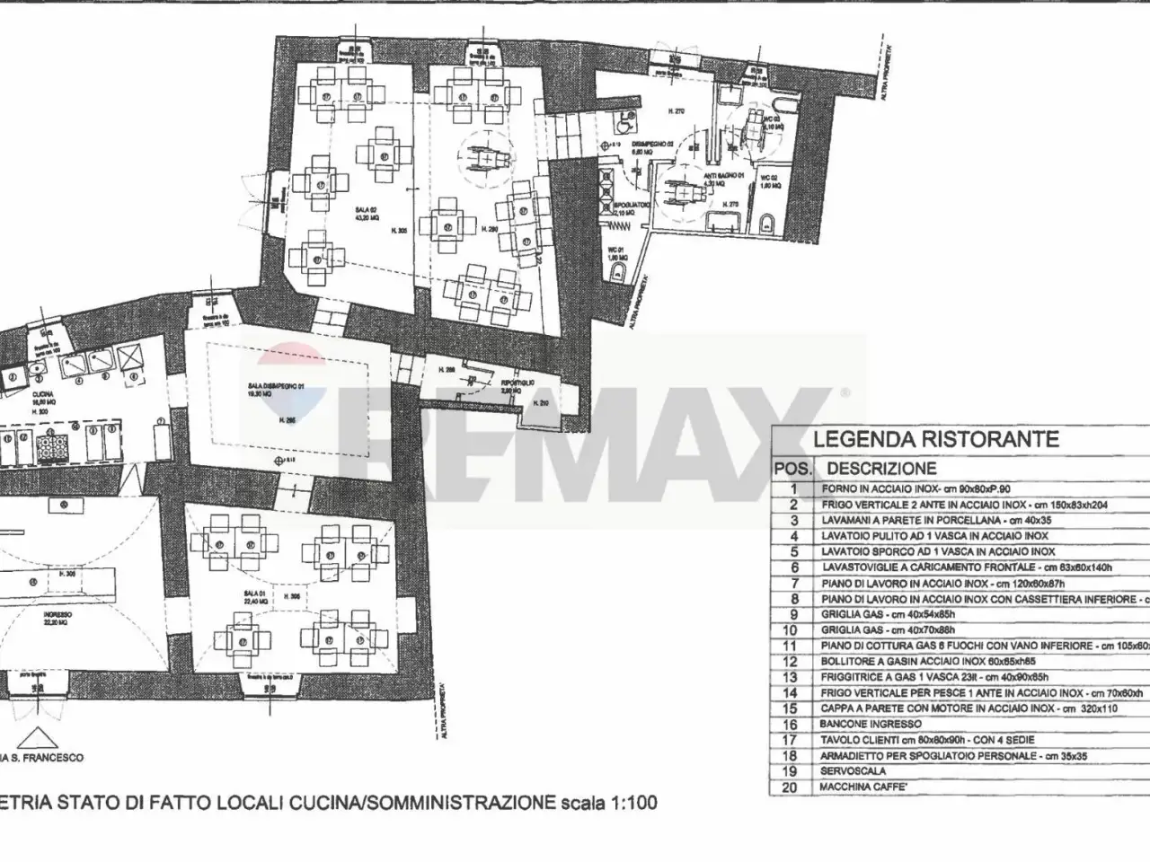 Negozio in Via San Francesco 103, Rieti, {3} - Planimetria 1