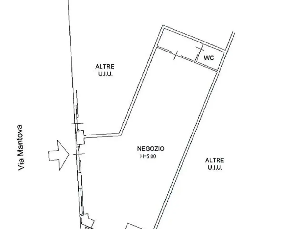 Negozio in Via Mantova 94, Brescia, {3} - Planimetria 1