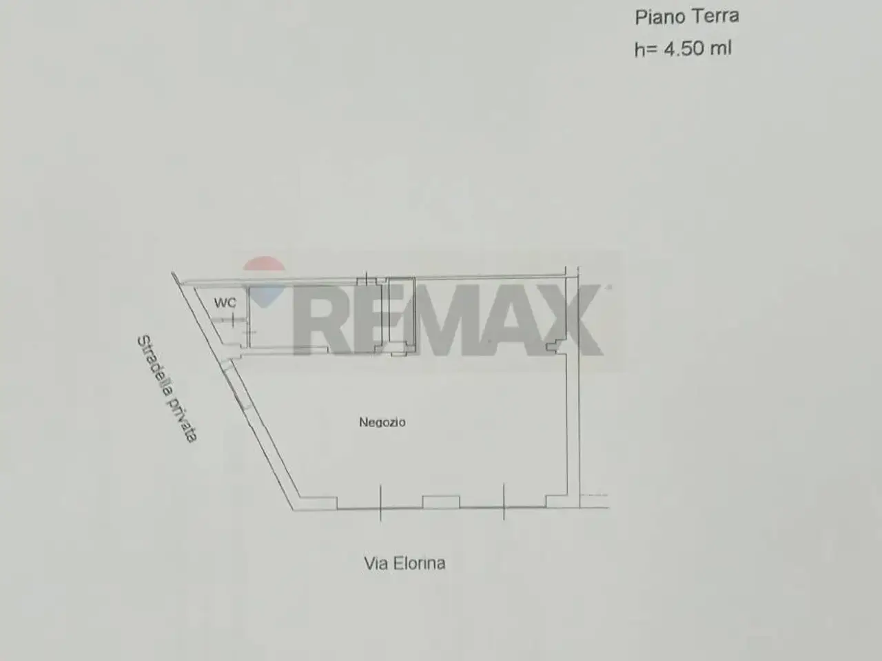 Negozio in Via Elorina 116, Siracusa, {3} - Planimetria 1