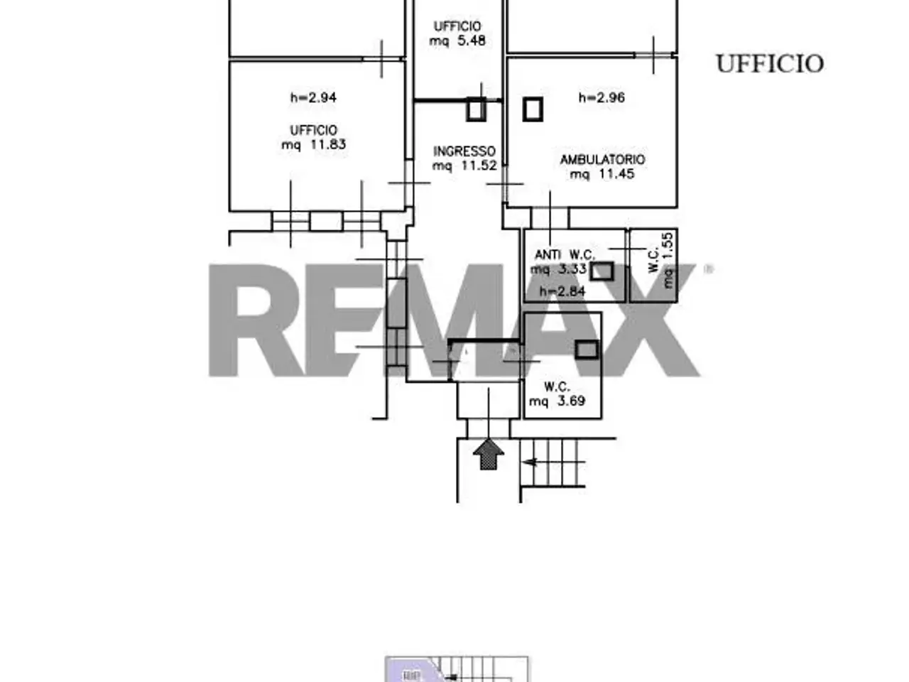 Ufficio in Corso Matteotti 12, Jesi, {3} - Planimetria 1