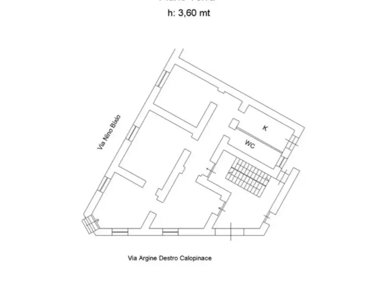 Ufficio in Via Argine Destro Calopinace, Reggio Calabria, {3} - Planimetria 1
