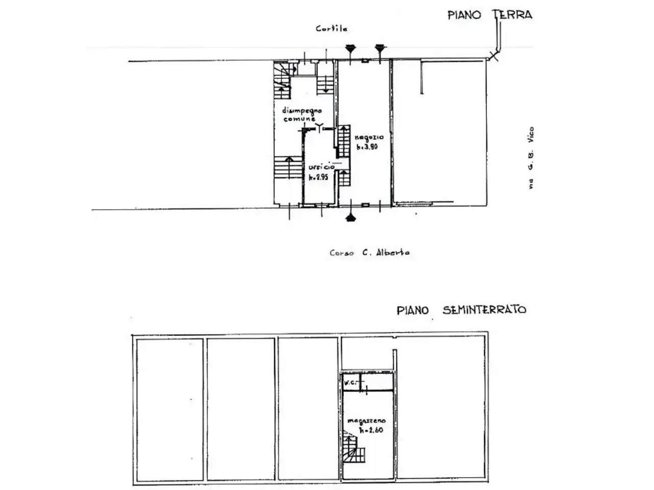 Ufficio in Corso Corso Carlo Alberto 1, Lecco, {3} - Planimetria 1