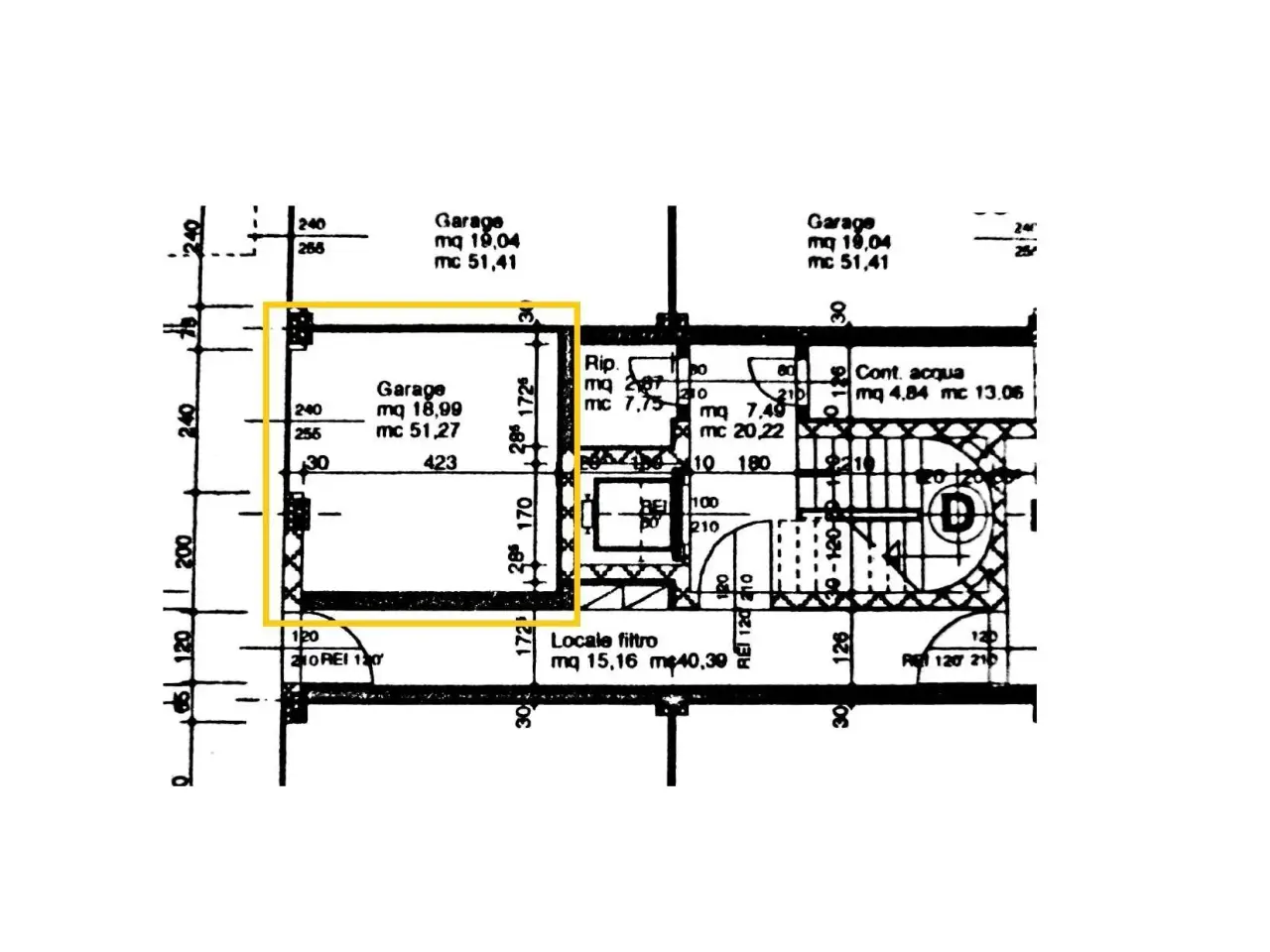 Locale commerciale in , Padova, {3} - Planimetria 1