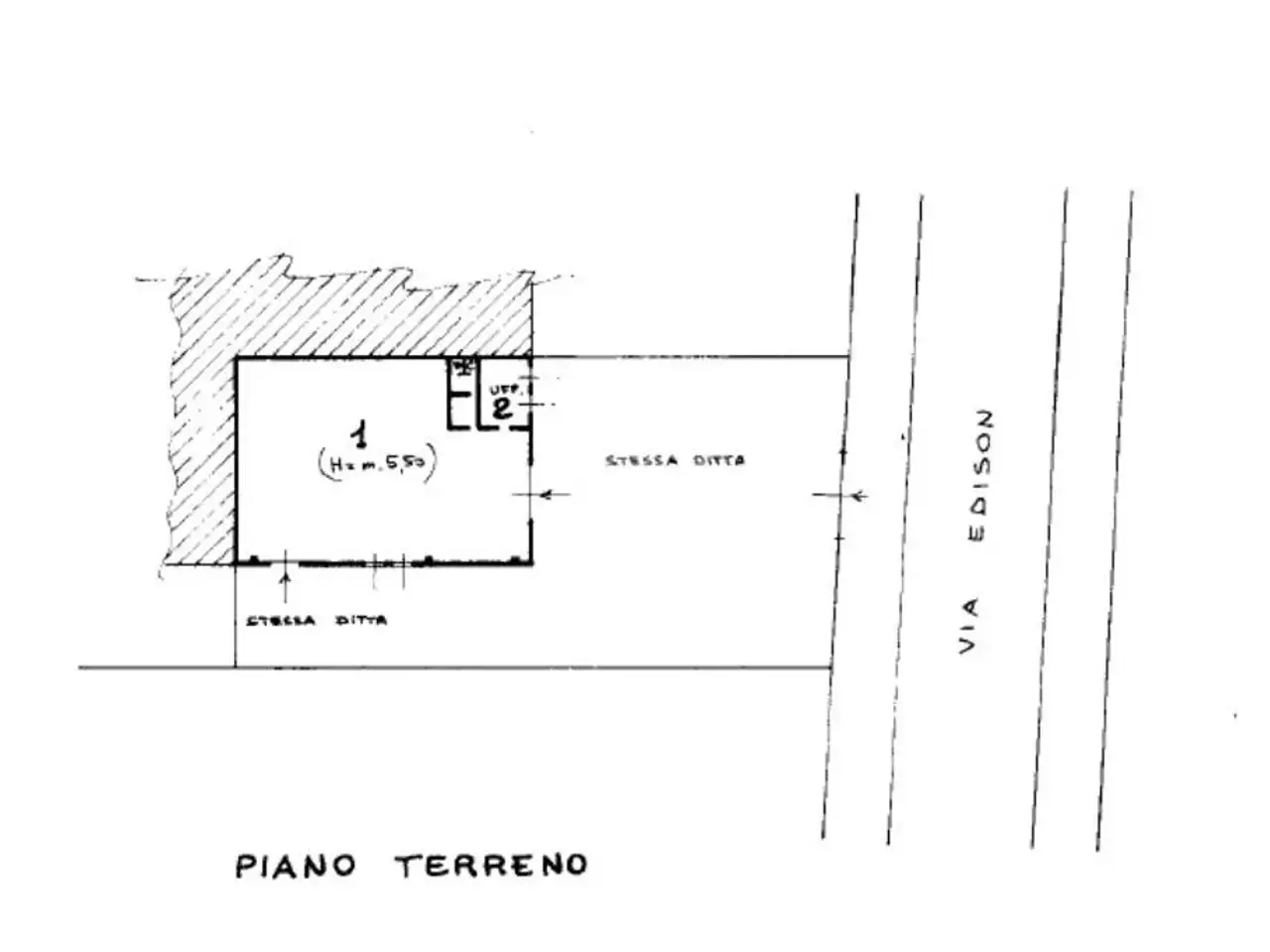 Capannone in Via Thomas Edison, Marcallo Con Casone, {3} - Planimetria 1