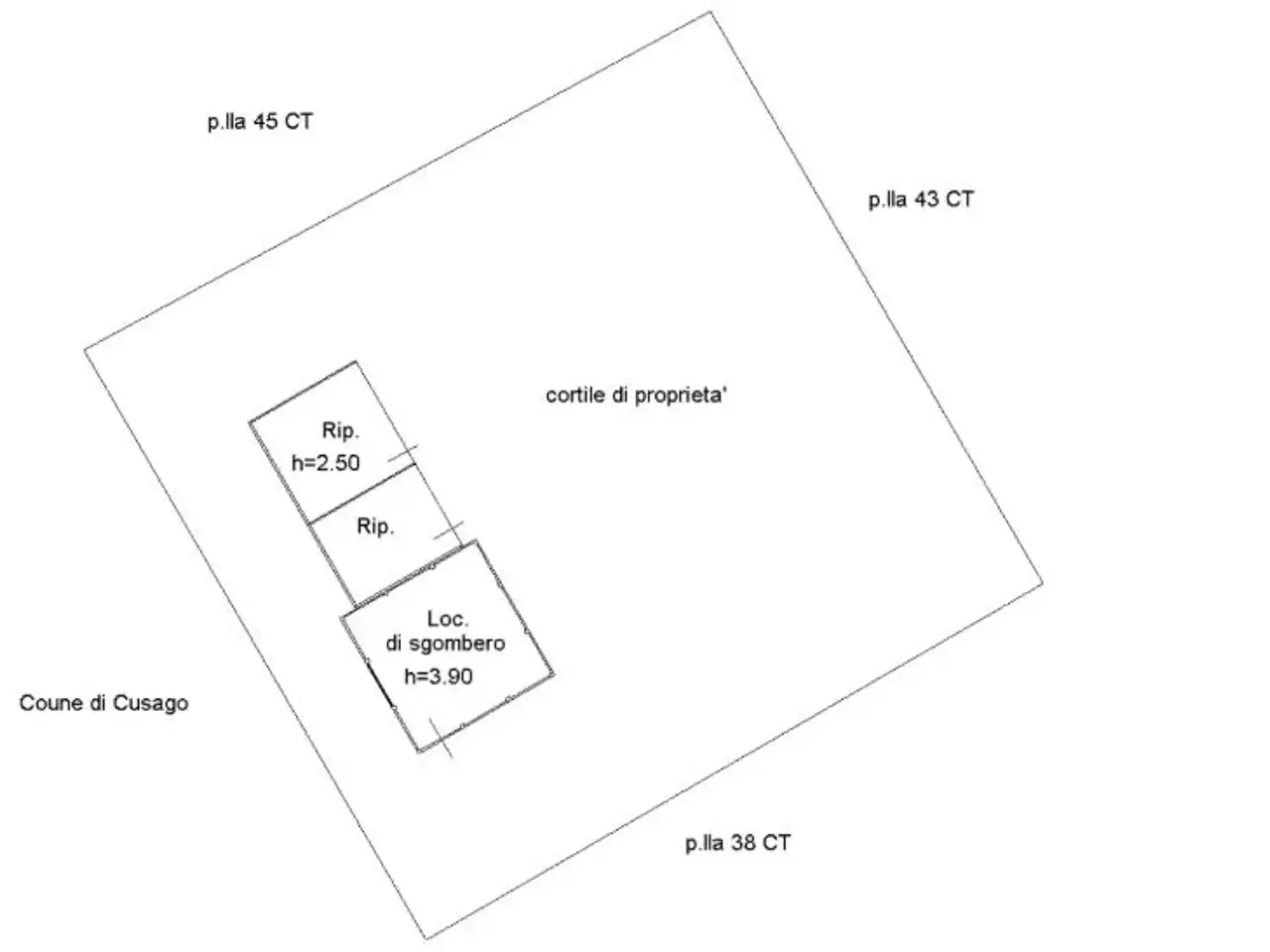 Magazzino in Via Giuseppe Verdi 5, Cusago, {3} - Planimetria 1