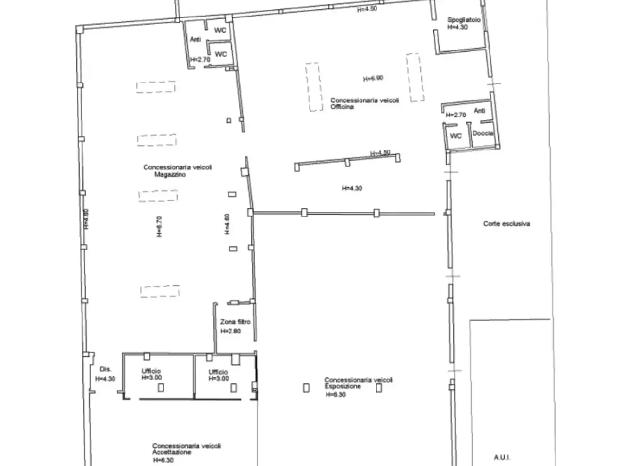 Capannone in Via Angelo Messedaglia, Verona, {3} - Planimetria 1