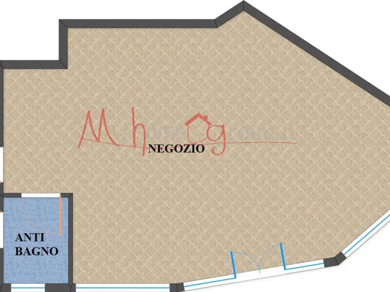 Negozio in Via Castelfranco, Padova - Planimetria 1