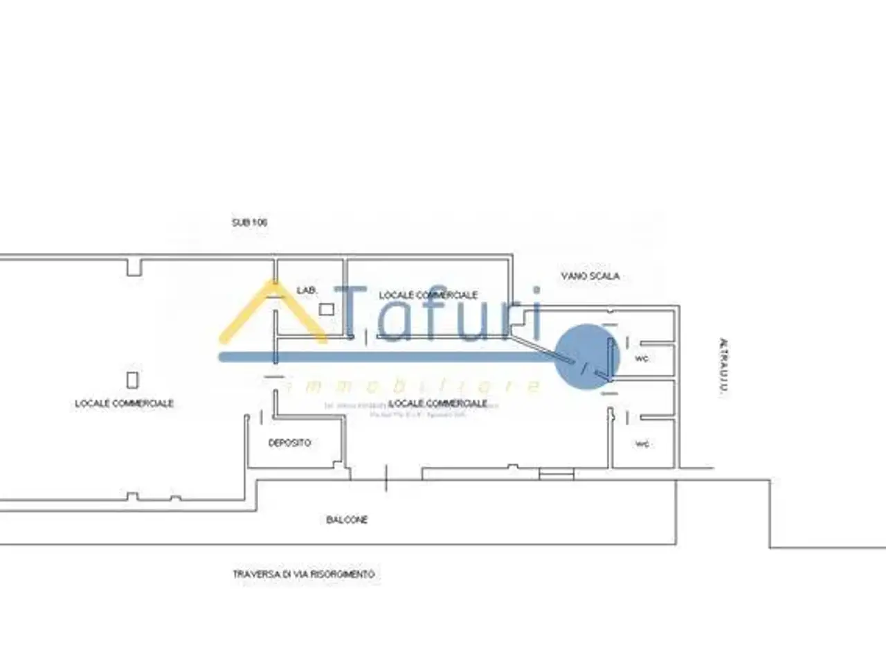 Negozio in Via Risorgimento, Agropoli, {3} - Planimetria 1
