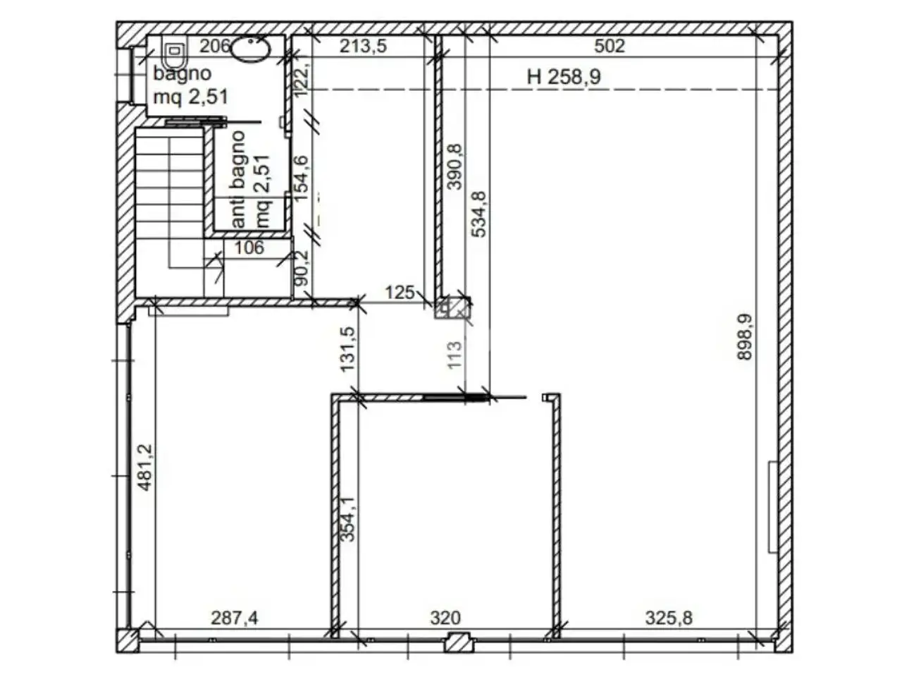 Ufficio in Via Fratelli Cervi 1, Scanzorosciate, {3} - Planimetria 1