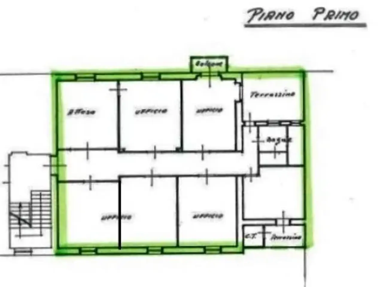 Ufficio in Via Sostegno 30/a, Brescia, {3} - Planimetria 1