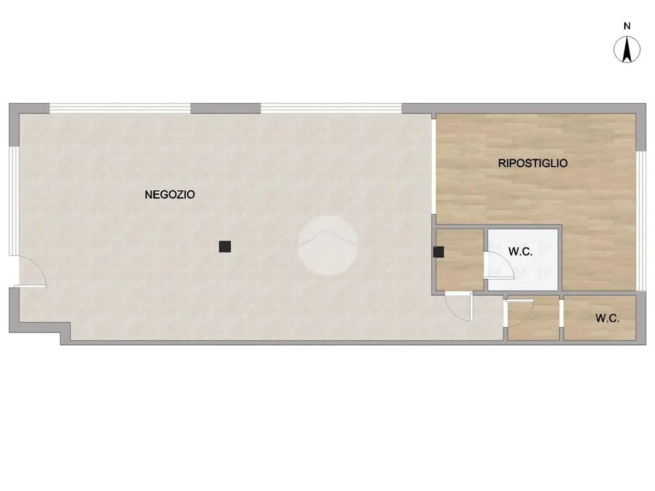 Negozio in Via Monsignore O. Romero 10, Montichiari, {3} - Planimetria 1