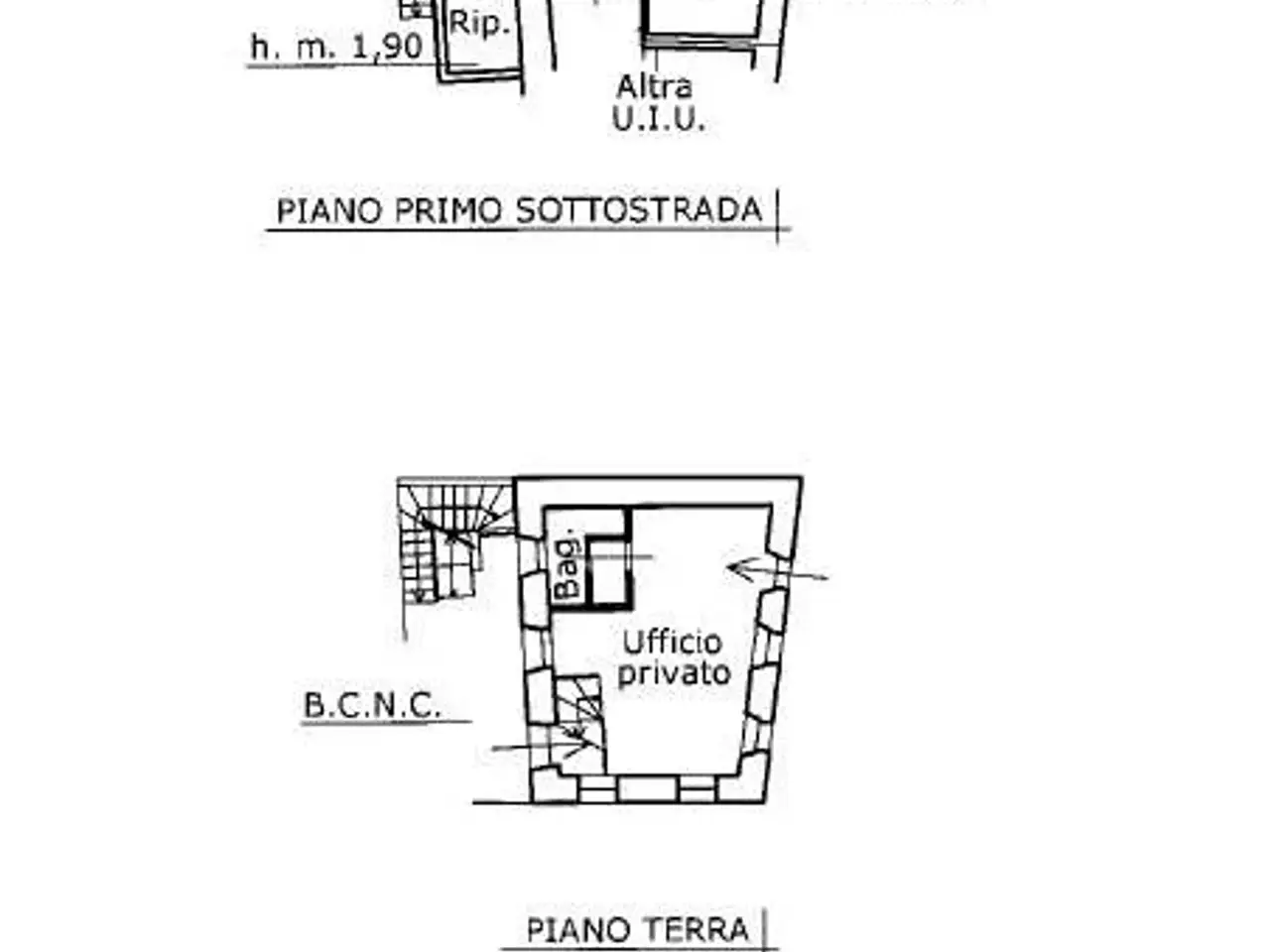 Ufficio in Via Piazze, Gordona, {3} - Planimetria 1