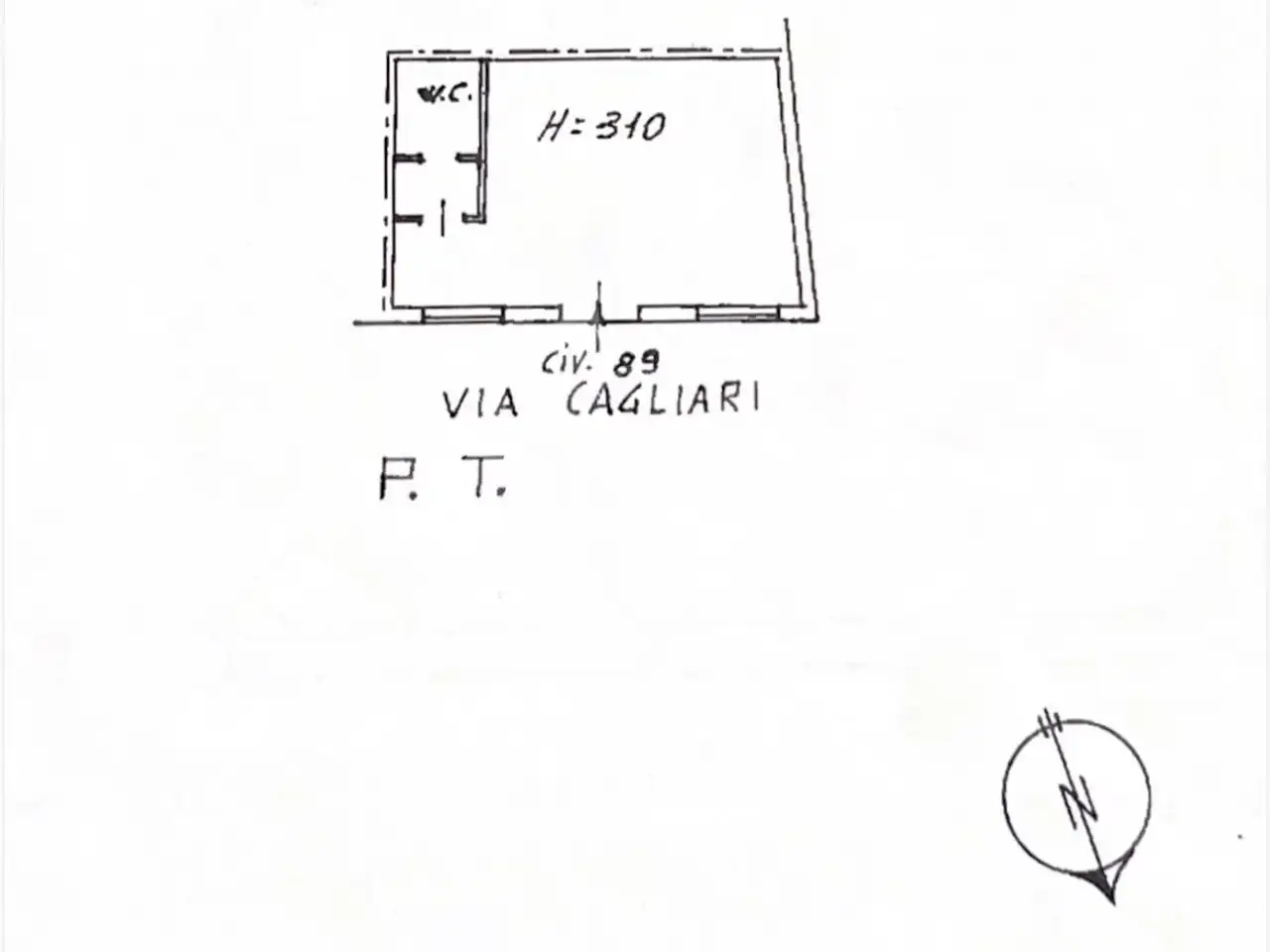 Negozio in Via Cagliari 89, Capoterra, {3} - Planimetria 1