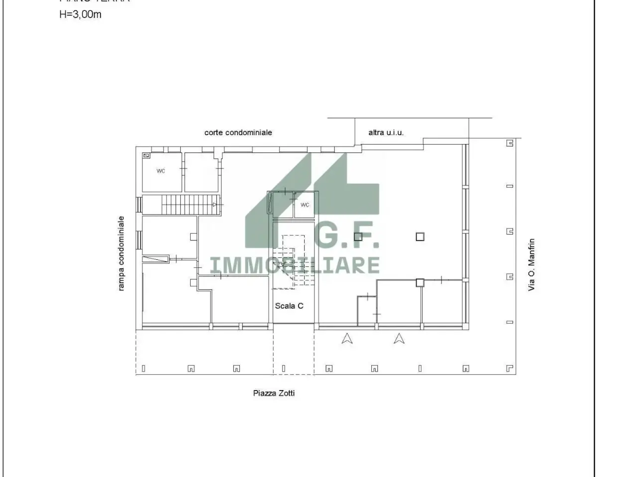 Negozio in Via Olivo Manfrin 16, San Vito Al Tagliamento, {3} - Planimetria 1