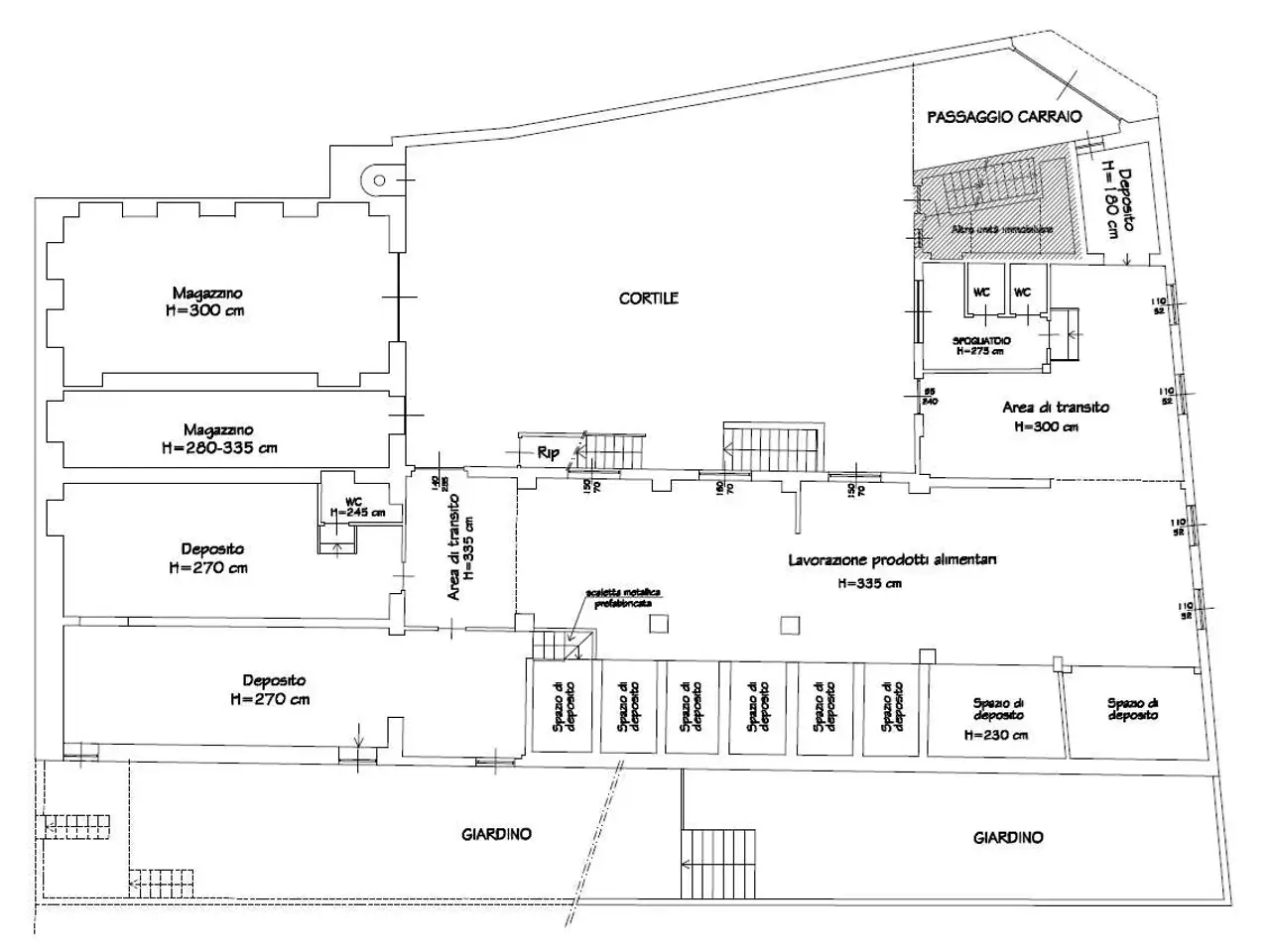 Palazzina commerciale in Corso Moncalieri 464, Torino, {3} - Planimetria 1
