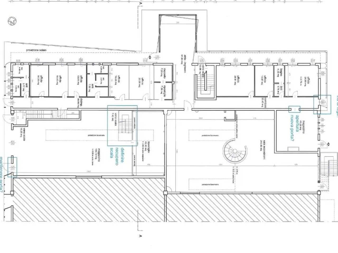 Capannone in Via V. Pacinotti 143, Rubano, {3} - Planimetria 1