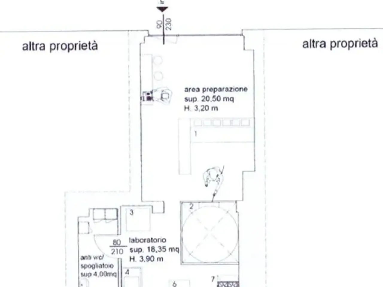 Negozio in Via Alcide De Gasperi 56, Rezzato, {3} - Planimetria 1