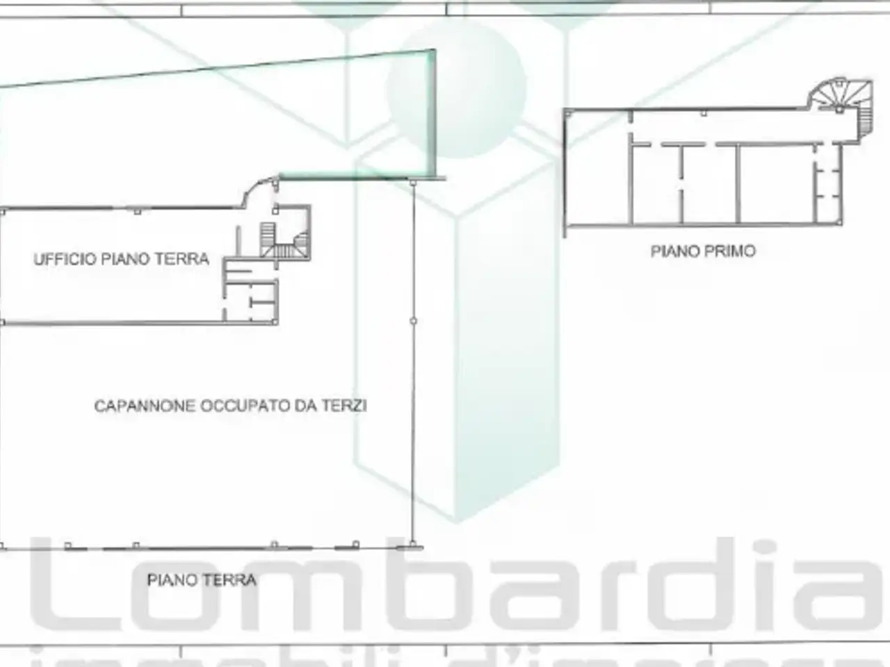 Ufficio in Via Carlo Cattaneo 3, Ambivere, {3} - Planimetria 1