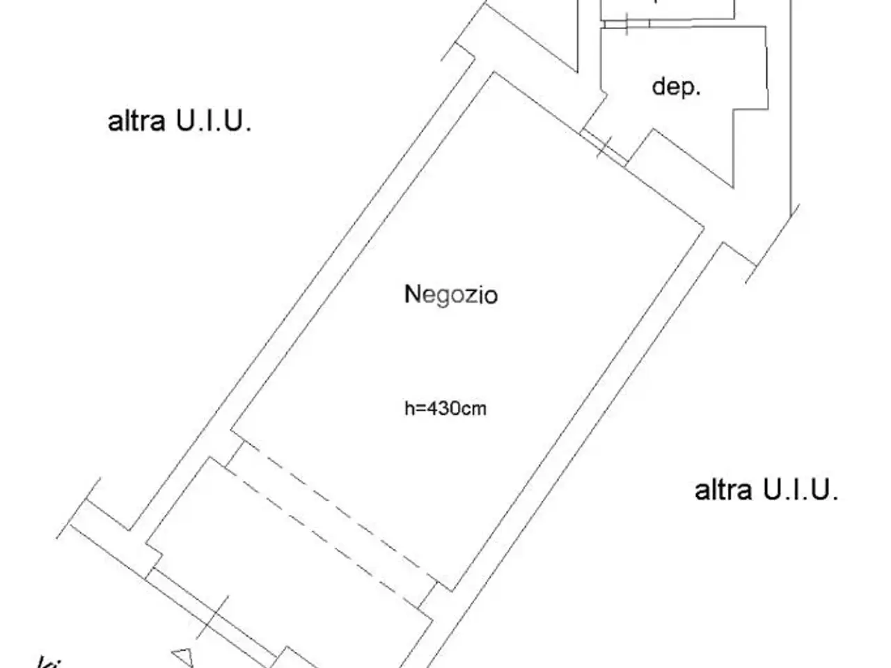 Negozio in Via Adolfo Albertazzi 71, Roma, {3} - Planimetria 1